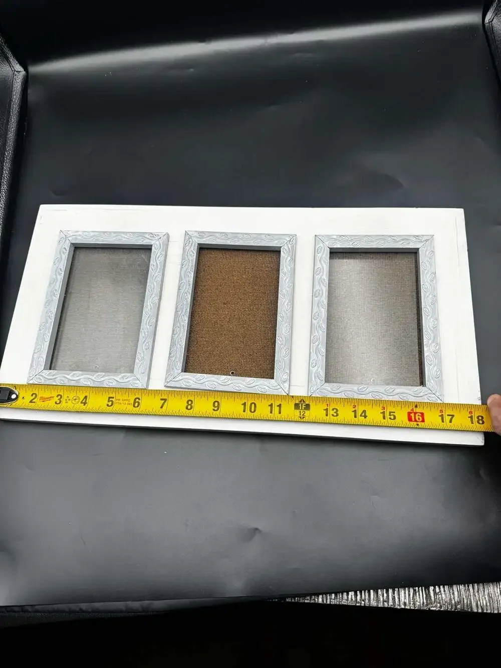 Triple Opening Decorative Wall Picture Frame 18 x 8 Inches